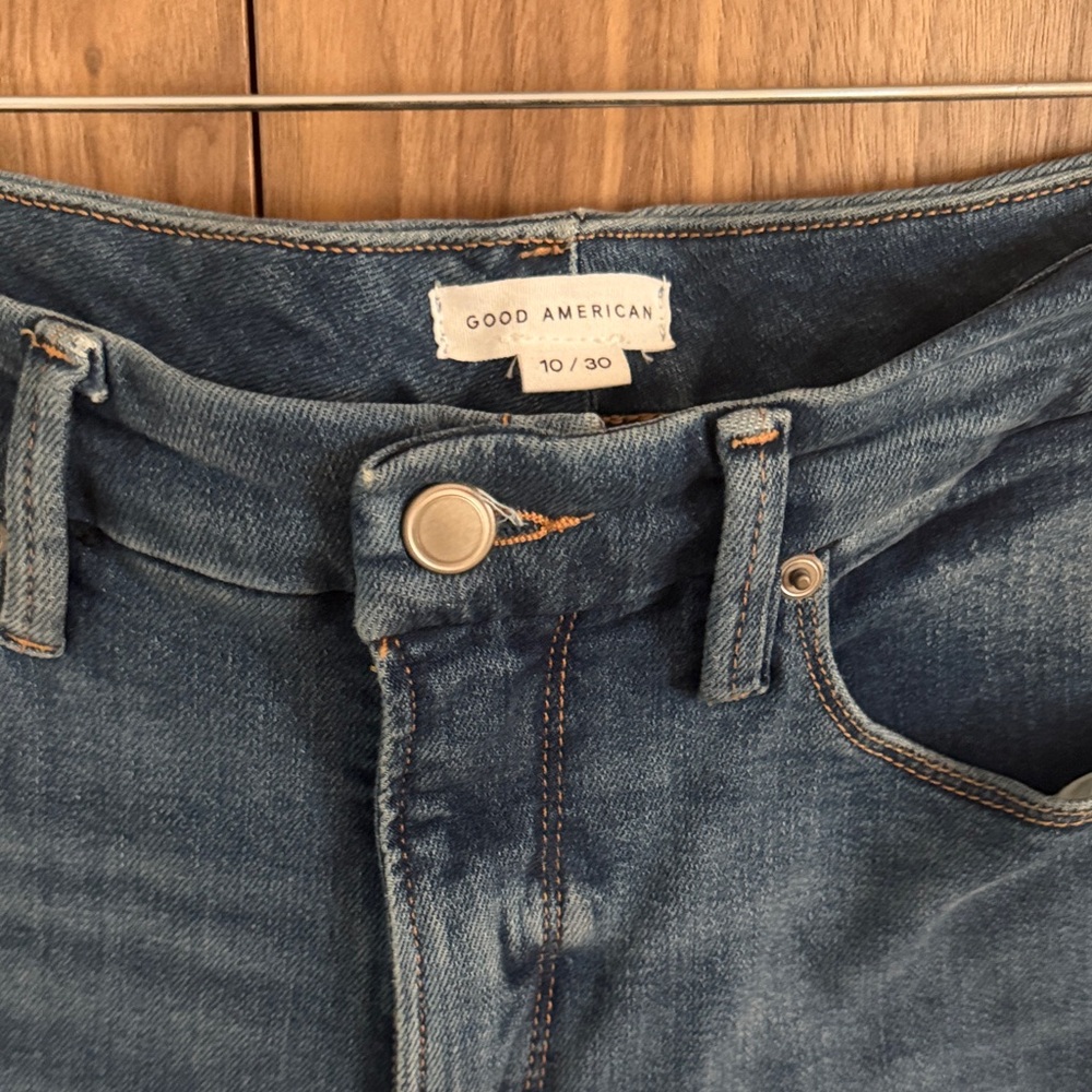Good American Women's Medium Blue High-Rise Jeans - SKINNY